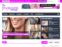 Tablet Screenshot of fashionablytactless.com